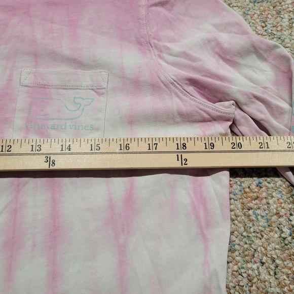 Vineyard Vines Shirt Men Medium Colorful Tie Dye Pullover Long Sleeve Whale Logo - Picture 13 of 16